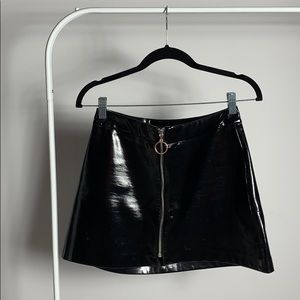 Zara Skirts - Zara Patent Mini Skirt Zara Skirts - Zara Patent Mini Skirt